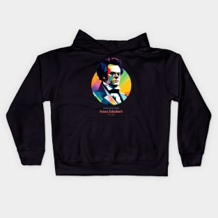 Franz Schubert in WPAP Kids Hoodie